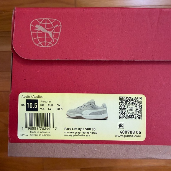 Puma Park Lifestyle Sk8 SD Gray Men’s Size 10.5 - Picture 3 of 6